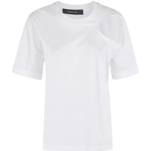 Federica Tosi, Dames, Tops, Wit, Maat: XS Jersey,