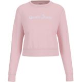 Guess, Dames, Sweatshirts & Hoodies, Roze, Maat: XS Katoen,