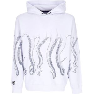 Octopus, Heren, Sweatshirts & Hoodies, Wit, Maat: XL