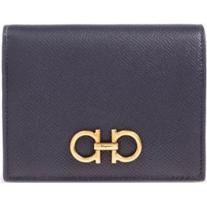 Salvatore Ferragamo, Dames, Accessoires, Blauw, Maat: ONE Size Leer,