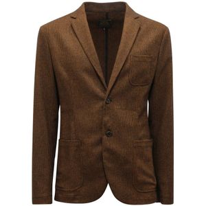 Cycle - 20Uga 0314N - Wollen Jas - Bruin - Pied-de-Poule