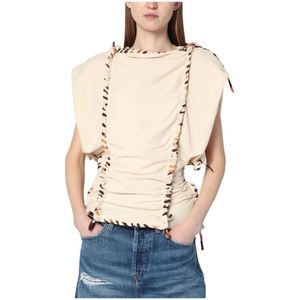Isabel Marant, Dames, Blouses & Shirts, Beige, Maat: S
