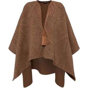 Etro, Dames, Jassen, Bruin, Maat: ONE Size Wol,