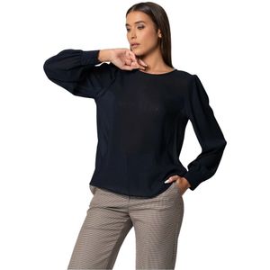 Kocca, Dames, Blouses & Shirts, Blauw, Maat: S