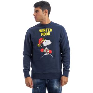 MC2 Saint Barth, Heren, Sweatshirts & Hoodies, Blauw, Maat: M Katoen,