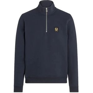 Belstaff, Heren, Sweatshirts & Hoodies, Blauw, Maat: M Katoen,