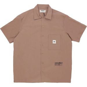 Cat, Heren, Overhemden, Bruin, Maat: M