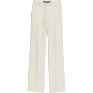 Jacquemus, Dames, Broeken, Beige, Maat: M