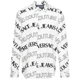 Versace Jeans Couture, Heren, Overhemden, Veelkleurig, Maat: M Katoen,