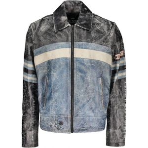 Diesel, Heren, Jassen, Veelkleurig, Maat: XL Leer,