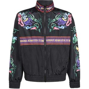 Versace Jeans Couture, Heren, Jassen, Veelkleurig, Maat: 2XL Poliester,