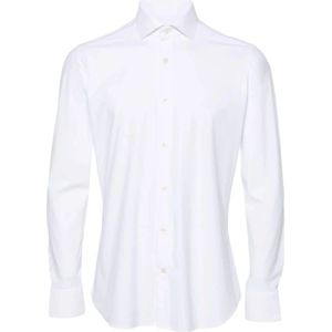 Tintoria Mattei 954, Heren, Overhemden, Wit, Maat: 4XL