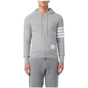 Thom Browne, Heren, Sweatshirts & Hoodies, Grijs, Maat: M Katoen,