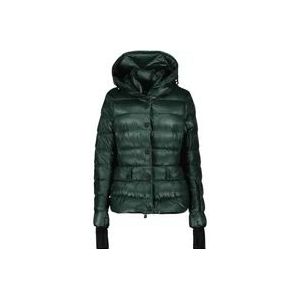 Moncler Armonique Hooded Jas , Green , Dames , Maat: S
