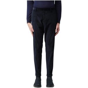 Paul Smith - Slim-Fit - Broek - Marineblauw - Katoenmix Corduroy