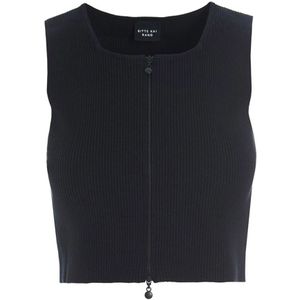 Bitte Kai Rand, Dames, Tops, Zwart, Maat: L Viscose,
