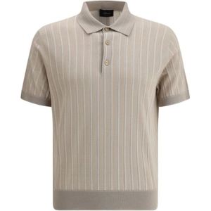 Brioni, Heren, Tops, Beige, Maat: M