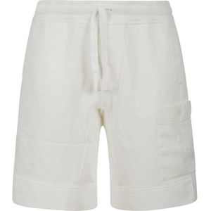 Ten C, Heren, Korte broeken, Wit, Maat: M Katoen,