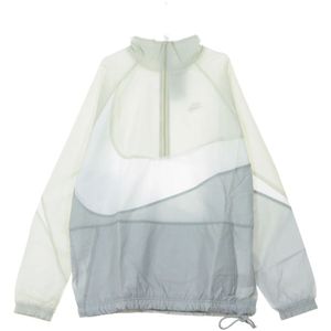 Nike, Heren, Jassen, Grijs, Maat: M Wol,