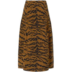 Essentiel Antwerp, Dames, Rokken, Bruin, Maat: S Viscose,