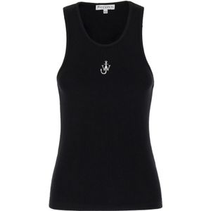 JW Anderson, Dames, Tops, Zwart, Maat: XS Katoen,