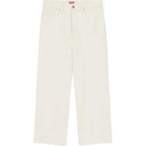 Kenzo, Dames, Broeken, Wit, Maat: W28 Katoen,