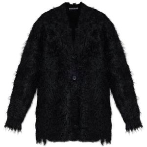 Acne Studios, Dames, Truien, Zwart, Maat: S/M Wol,