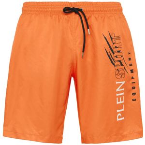 Plein Sport, Heren, Badkleding, Oranje, Maat: S Poliester,