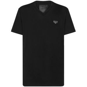 Philipp Plein, Heren, Tops, Zwart, Maat: S