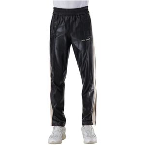 Palm Angels, Heren, Broeken, Zwart, Maat: L Synthetisch,