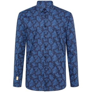 Billionaire, Heren, Overhemden, Blauw, Maat: XS Katoen,