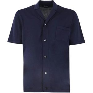Drumohr, Heren, Overhemden, Blauw, Maat: M
