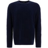 Polo Ralph Lauren - Blauwe Gebreide Trui - Heren - Kasjmier - Aw 25