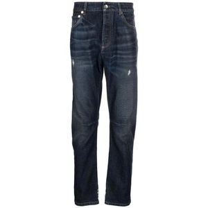 Brunello Cucinelli, Heren, Jeans, Blauw, Maat: L Denim,