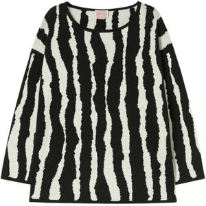 Marina Rinaldi, Dames, Tops, Veelkleurig, Maat: S Wol,