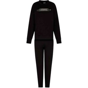 Emporio Armani Ea7, Dames, Sport, Zwart, Maat: XL Katoen,