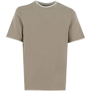 Brunello Cucinelli, Heren, Tops, Grijs, Maat: S Jersey,