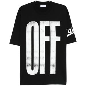 Off White, Heren, Tops, Zwart, Maat: L
