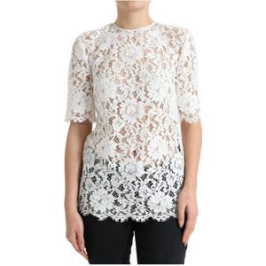 Dolce & Gabbana - Blouse - Wit - Katoen