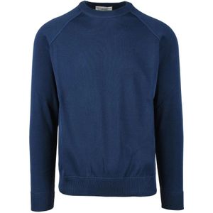 Filippo De Laurentiis, Heren, Truien, Blauw, Maat: XL Katoen,