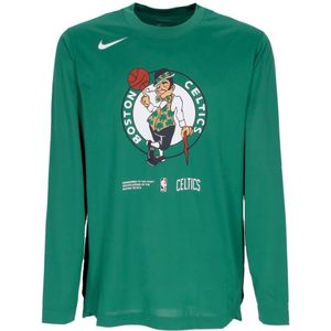 Nike, Heren, Tops, Groen, Maat: S Poliester,