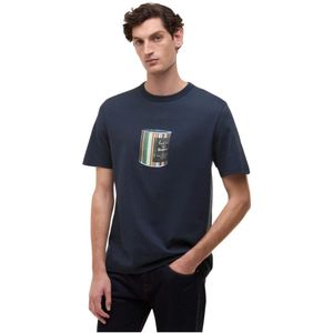 Barbour, Heren, Tops, Blauw, Maat: XL Katoen,