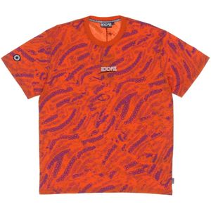 Octopus, Heren, Tops, Oranje, Maat: XL Katoen,