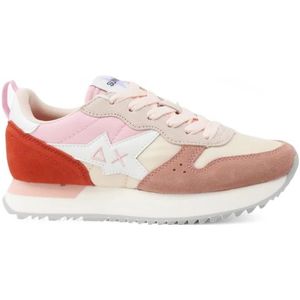 Sun68 - Stargirl Sneakers - Veelkleurig - Suède en Nylon - Geborduurd Logo
