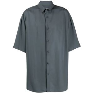 Valentino, Heren, Overhemden, Grijs, Maat: L
