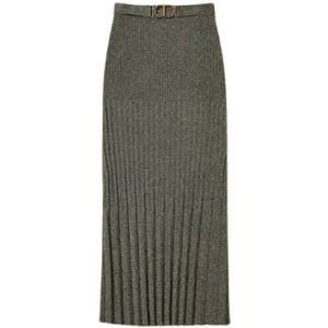 Twinset, Dames, Rokken, Groen, Maat: XS Viscose,