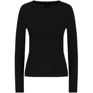 Armani Exchange, Dames, Truien, Zwart, Maat: XL Katoen,