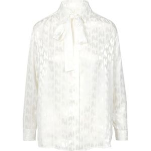 Msgm, Dames, Blouses & Shirts, Wit, Maat: XS Satijn,