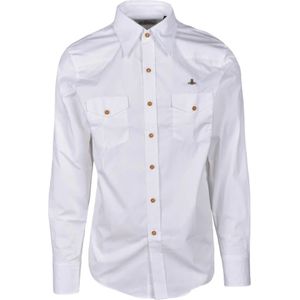 Vivienne Westwood, Heren, Overhemden, Wit, Maat: M Katoen,