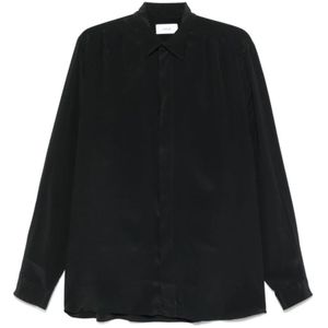Lardini, Heren, Overhemden, Zwart, Maat: L